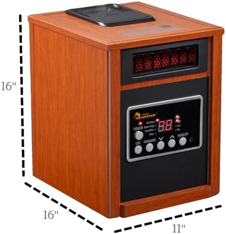 Dr Infrared Heater DR-998 1500W Portable with Humidifier
