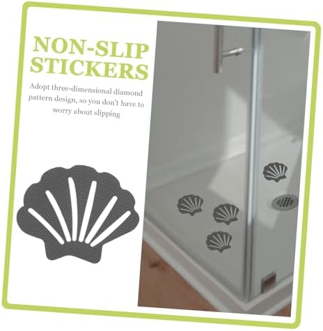 Yardenfun 30Pcs Shell Shaped Non-Slip Bathroom Skid Stickers