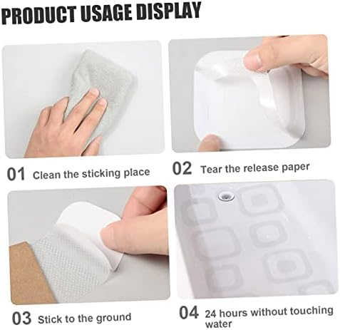 Alipis 72pcs Non-Slip Bathtub Stickers for Kids and Adults