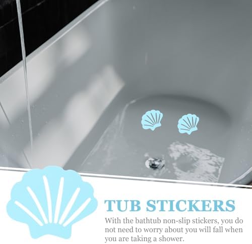 Zerodeko Non-Slip Bathtub Stickers with Shell Design