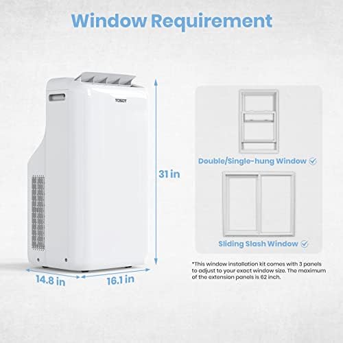 TOSOT 14000 BTU Smart WiFi Portable AC with Heater
