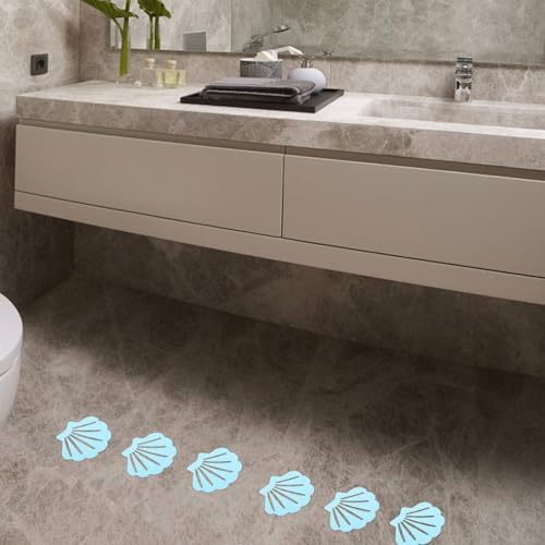 LUOZZY 20PCS Shell Shaped Non-Slip Bath Stickers for Kids Safety