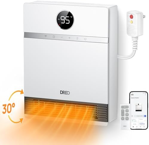 Dreo Smart Wall Heater with ALCI Plug and Alexa Compatibility