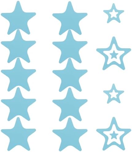 LOGOFUN 12PCS Star Bathtub Stickers Non-Slip Decals