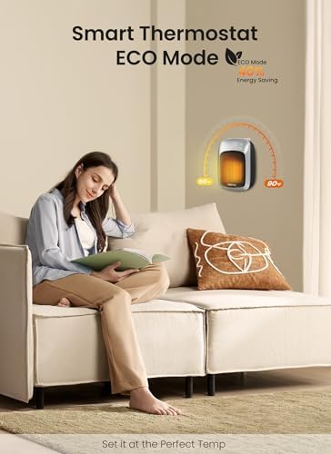 GiveBest 2 Pcs 800W Wall Heater with Remote and LED Display