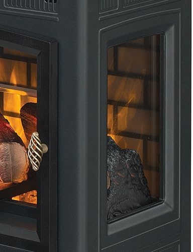 Duraflame Electric Fireplace Stove Heater with 3D Flame Effect Black 1