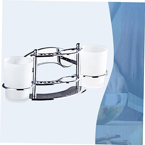 Stainless Steel Toothbrush and Gargle Cup Holder