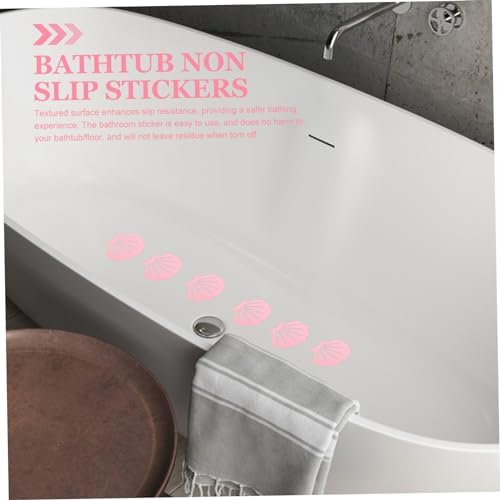 Holibanna Bathtub Nonslip Stickers 12pcs Shell Design Anti-Slip Decals