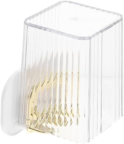 CONGARTENO Wall Mounted Toothbrush Holder Set Organizer with Cup No Drilling Required