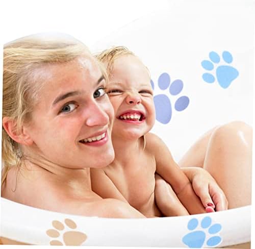 IMIKEYA 10pcs Dog Paw Print Non-Slip Stickers for Bathrooms