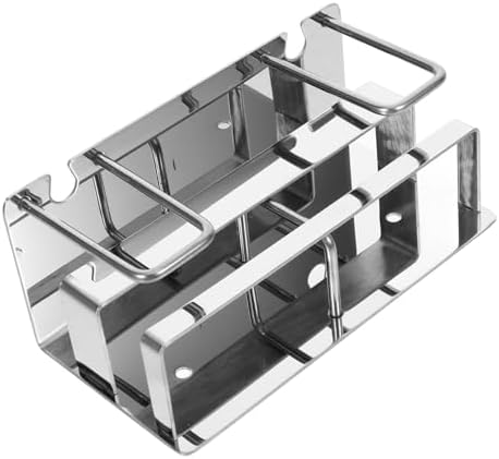 WOONEKY Multi-Functional Silver Toothbrush Holder