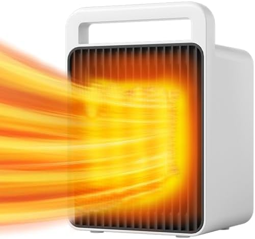 LAMZZP 900W Portable Ceramic Space Heater for Small Rooms