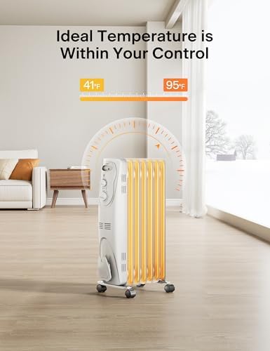 PELONIS Oil Filled Radiator 1500W Portable Full Room Heater