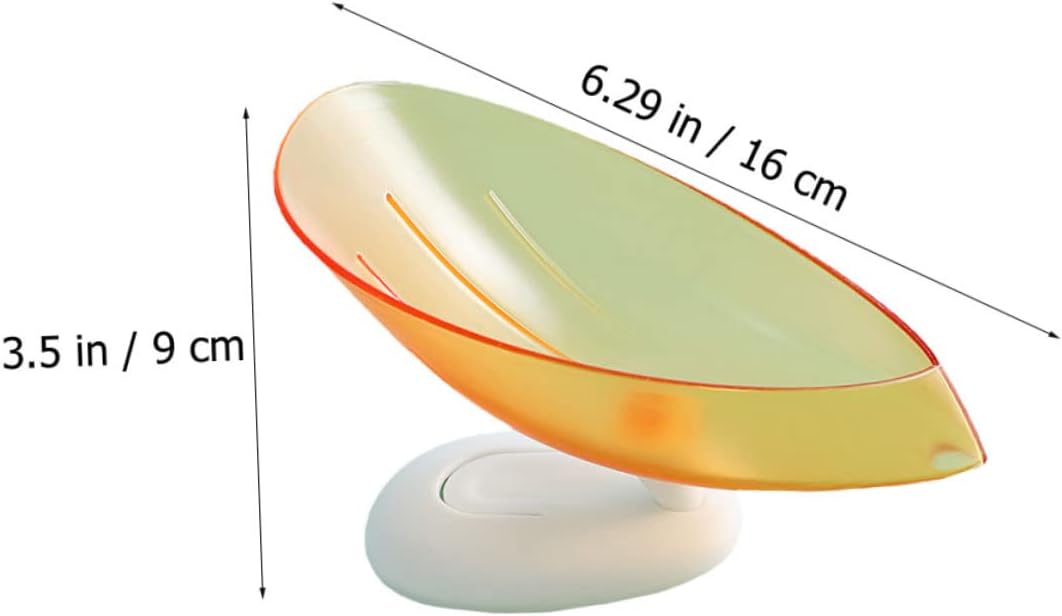 HAKIDZEL 3Pcs Soap Dish Holder with Suction Cup and Draining Design