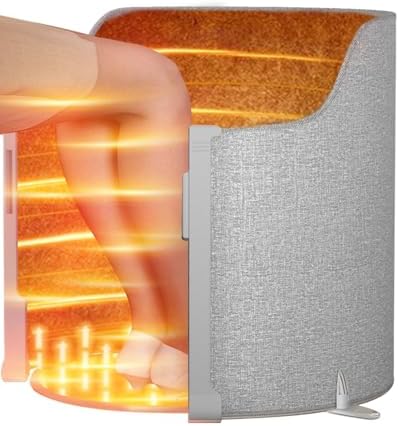 UEMUSI Under Desk Heater - Electric Foot Warmer with Thermostat and Timer