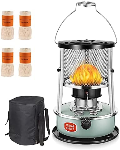 Adjustable Height Kerosene Stove with 4Wicks 8900 BTU