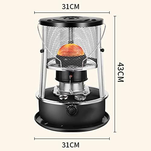 ArtsPavilion Kerosene Heater with Handle Black