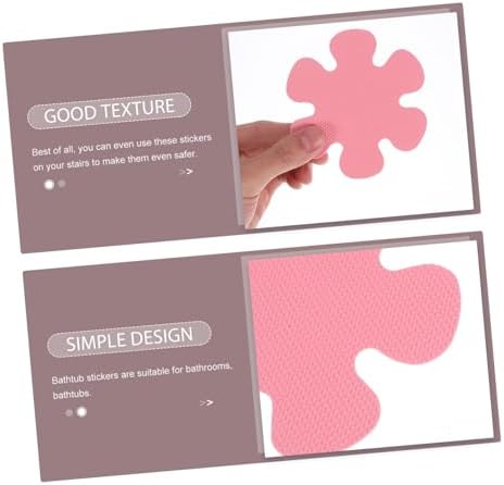 SOLUSTRE Non-Slip Flower Sticker Set for Bathroom Stairs Tub