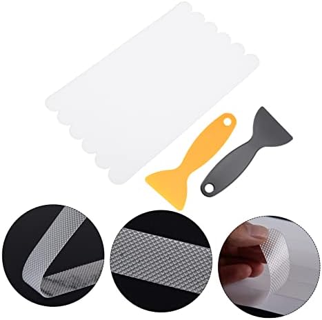Happyyami 6pcs Non-Slip Bathtub Safety Stickers with Scrapers