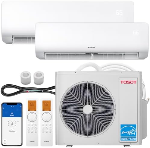 TOSOT 36000 BTU Dual Zone Mini Split AC with Heat