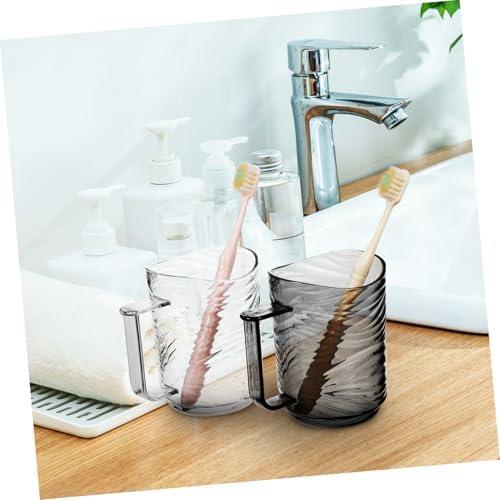 NOLITOY Ergonomic Toothbrush Cup Set Reusable Travel Tumbler