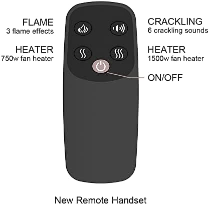 PuraFlame Klaus Electric Fireplace Insert with Fire Crackling Sound