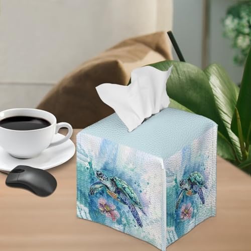 ZOUTAIRONG Reusable Tissue Box Cover with Metal Button