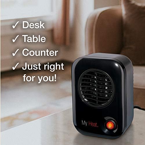 Lasko MyHeat Personal Mini Space Heater 6 Inches Black 200W