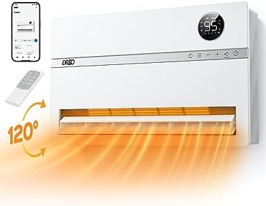Dreo Smart Wall Heater with Alexa 1500W Oscillation Timer and Remote Control