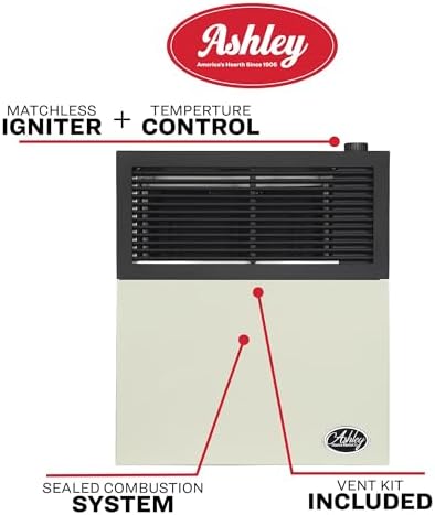 Ashley Hearth Products DVAG11N Natural Gas Heater Cream