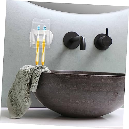 KONTONTY Wall-Mounted Toothbrush Holder Set with Ventilation
