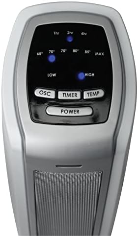 Lasko Oscillating Ceramic Tower Heater with 1500W and Overheat Protection