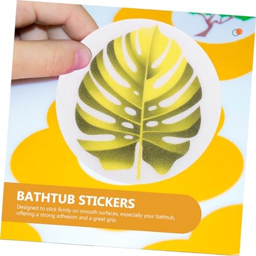 LIFKOME Leaf Slip Stickers Non-Slip Bath Tub Decals