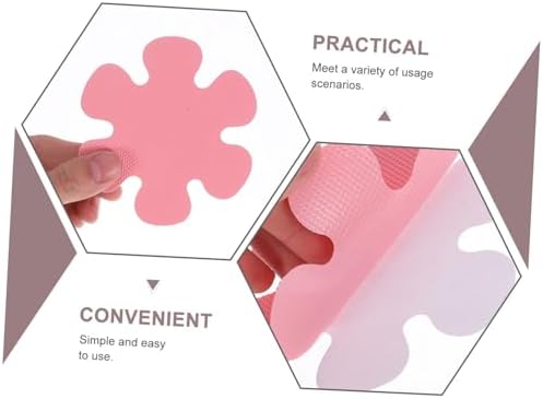 GLEAVI 20Pcs Flower Bathtub Stickers Non-Slip Safety Decals