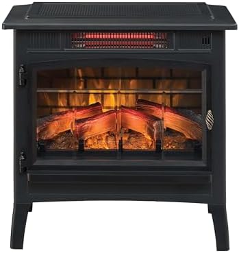 Duraflame Electric Fireplace Stove Heater with 3D Flame Effect Black 1