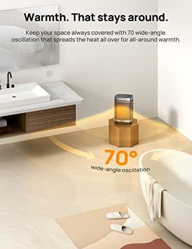 Dreo Portable Electric Heater with ALCI Safety and 5 Modes