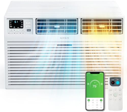 ROVSUN Smart 8000 BTU Wall AC with Heat and Voice Control