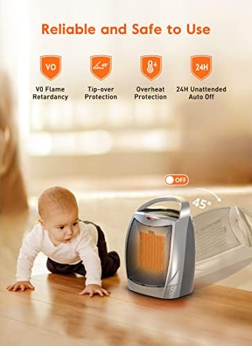 GiveBest 1500W Digital Electric Space Heater with 4 Modes and Safety Features