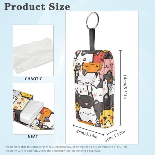 Uorisanigo Cartoon Cat Tissue Holder for Girls