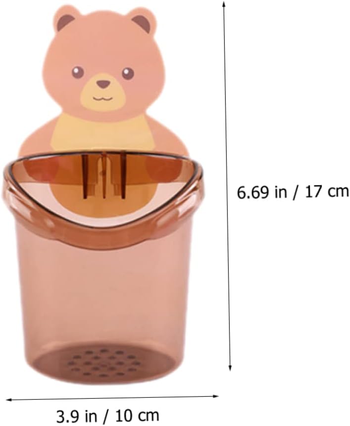 Amosfun Cartoon Toothbrush Holder 2Pcs