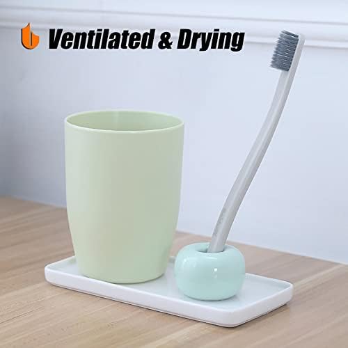 Urbanstrive Mini Ceramics Toothbrush Holder - Dark Green 1-Pack