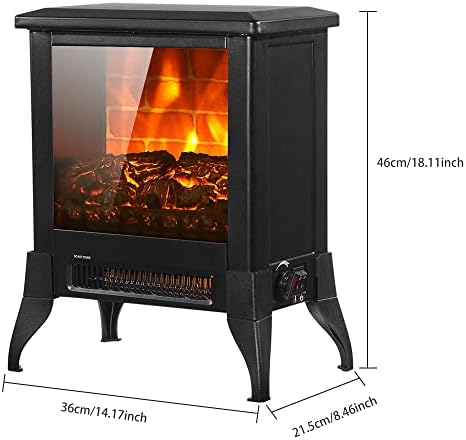 Winado Electric Fireplace 18 with Realistic Flame and CSA Certification