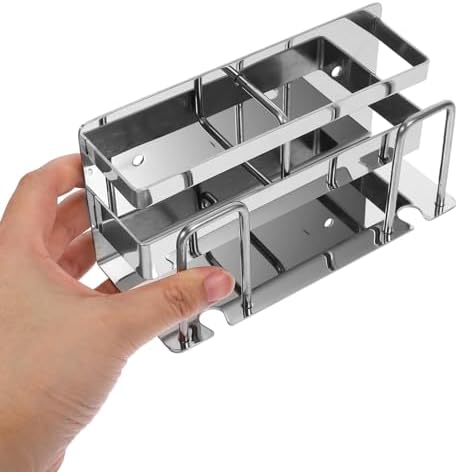 Amosfun Wall-Mounted Toothbrush Holder with Mirror Tile Rack