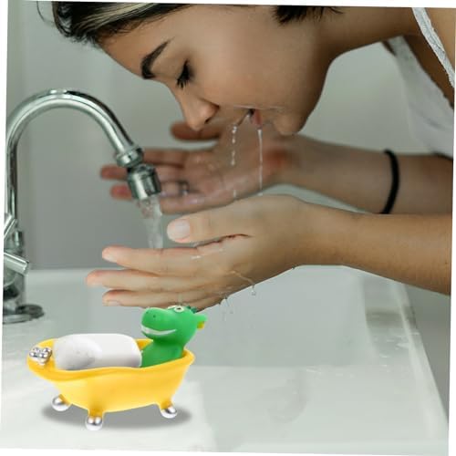 PRETYZOOM Dinosaur Soap Drain Box Storage Case