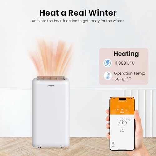 TOSOT 14000 BTU Smart WiFi Portable AC with Heater