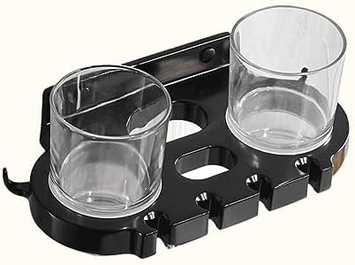 LIFKOME Modern Toothbrush Tumbler Holder Aluminum Compact Bathroom