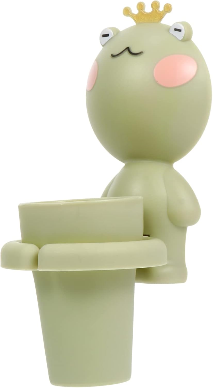 LIFKOME Cartoon Gargle Tool with Toothbrush Cup Holder for Bathroom Organization