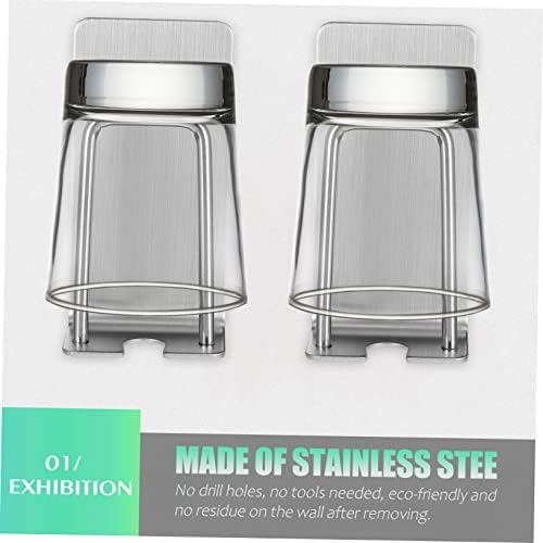 2pcs Wall Mounted Cup Holder with Child Suction