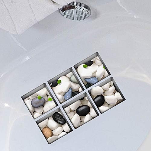 AILEGOU 3D Non-Slip Bathtub Stickers with 6 Animal Designs