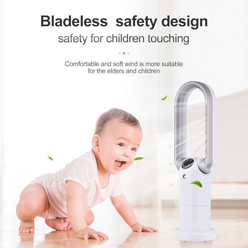 Ocean Loong 1500W Space Heater and Bladeless Fan Combo White
